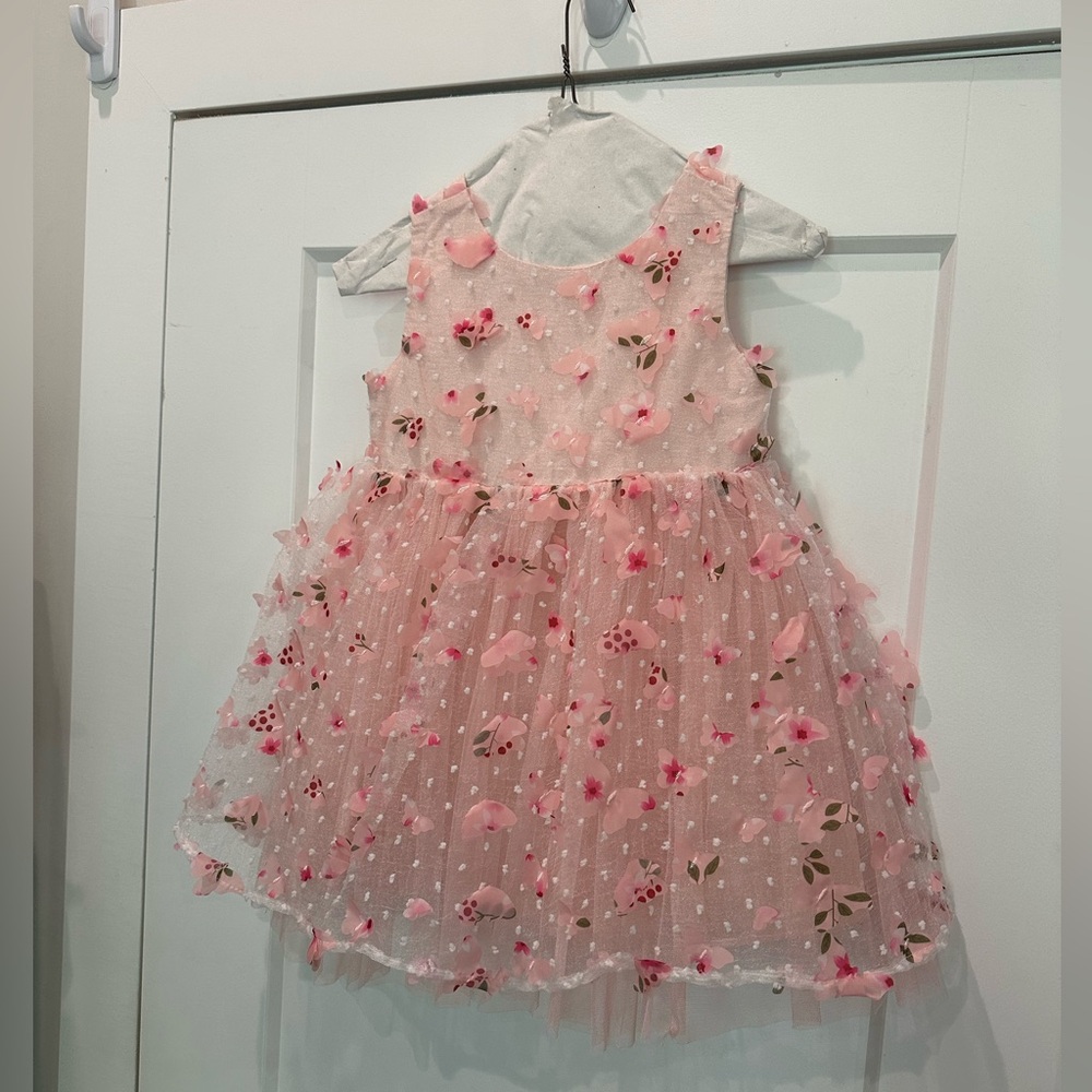 2T girls butterfly dress
